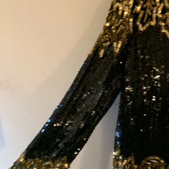 COPY - Vintage long sleeve beaded blouse - Picture 2 of 5